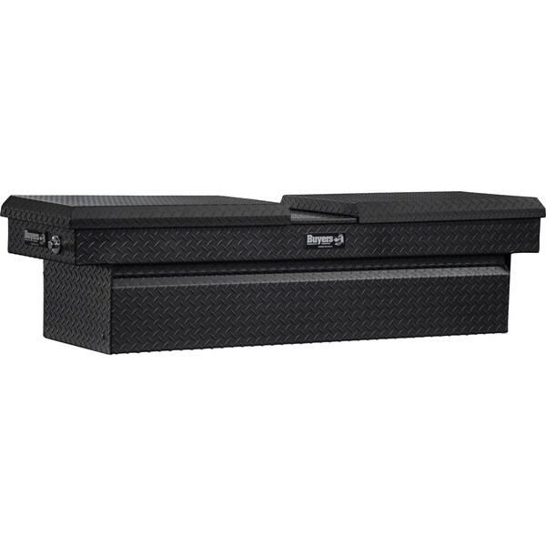 Buyers Products 18x20x71 Inch Textured Matte Black Diamond Tread Aluminum Gull Wing Truck Box 1722410 - main
